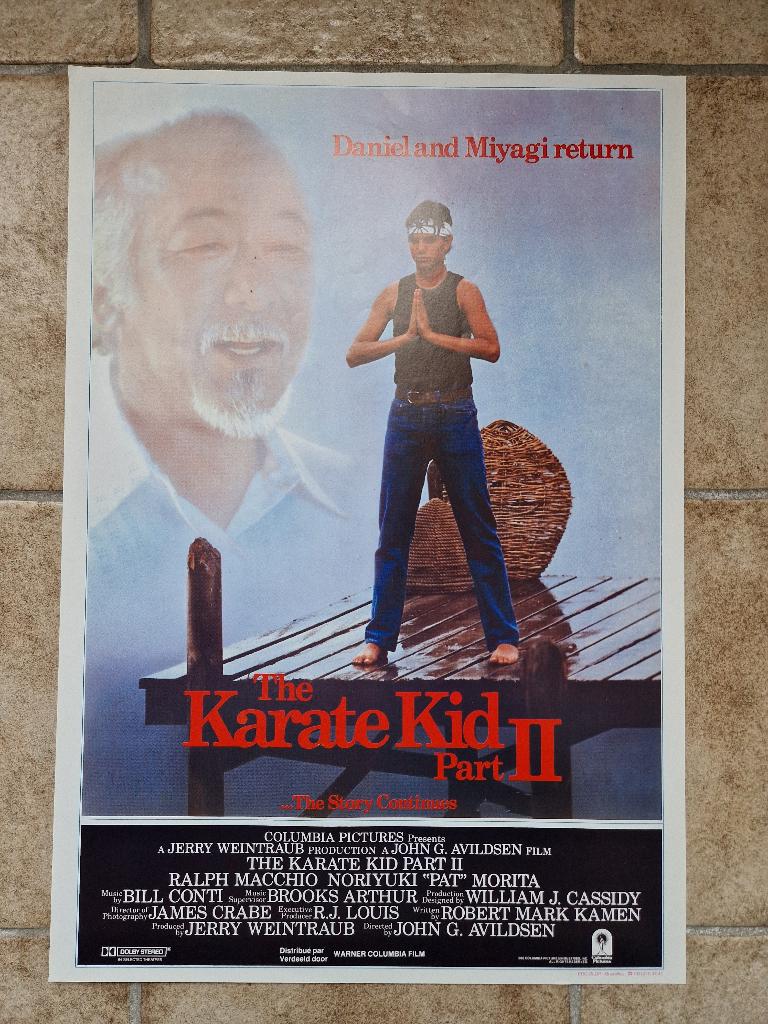 filmaffiche The Karate Kid 2 filmposter, Enlèvement ou Envoi, Rectangulaire vertical, A1 jusqu'à A3, Comme neuf