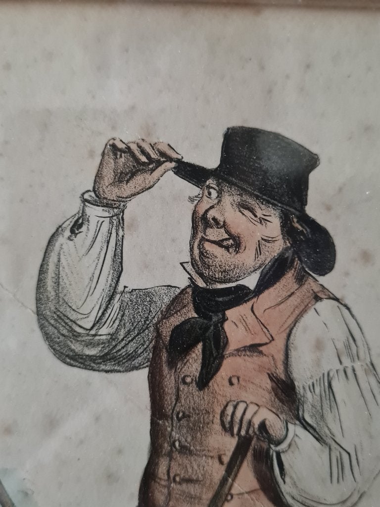 Britse Humor - old Jack ingelijst, 31 cm, Gebruikt, 31 cm, Meerkleurig