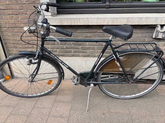 Herenfiets, Fietsen en Brommers, Gebruikt, Velgrem, Versnellingen, 65 cm of meer