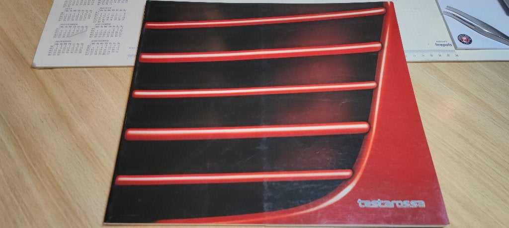 Ulotka Ferrari Testarossa, Boeken, Auto's | Folders en Tijdschriften, Ophalen of Verzenden, Ferrari