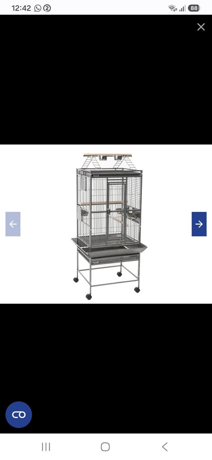 Vogelkooi zo goed als nieuw Savic Hamilton Playpen, Enlèvement, Comme neuf, Métal, Cage à oiseaux