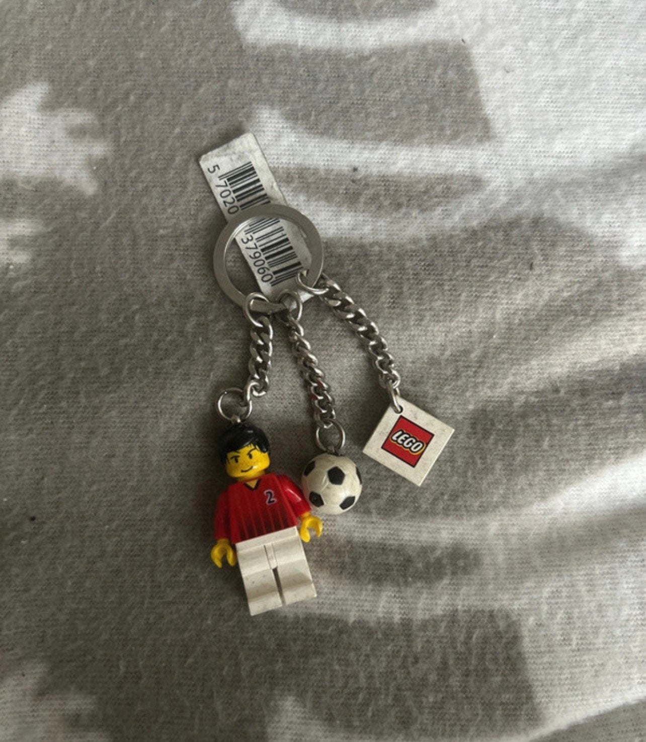 Zeldzame Vintage LEGO Voetballer Sleutelhanger met Tag, Verzamelen, Ophalen of Verzenden, Nieuw