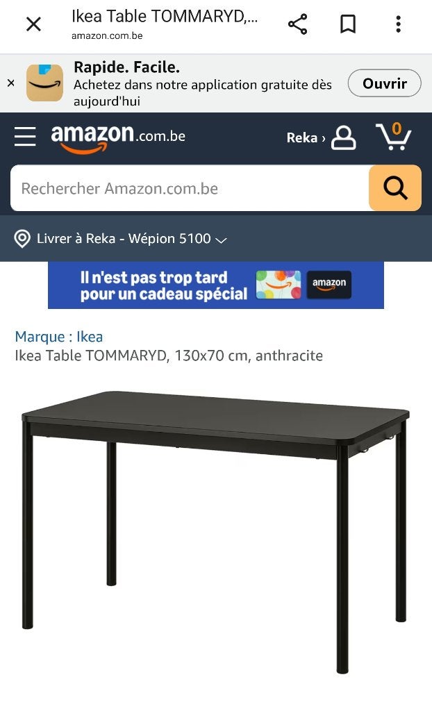 Ensemble 4 chaises et table haute ikea, Maison & Meubles, Enlèvement, Utilisé
