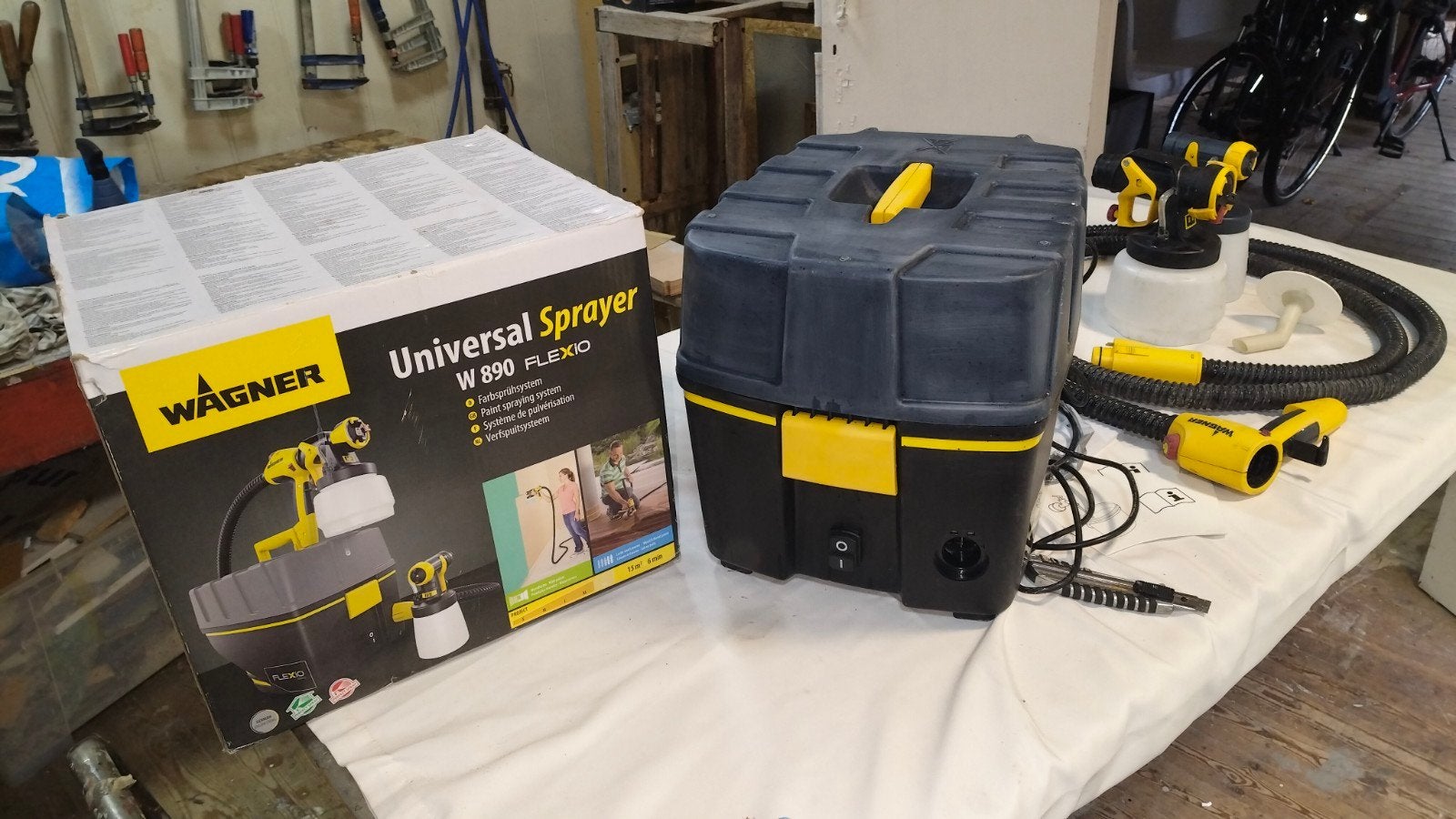 Wagner W 890 Flexio met universal extension, Doe-het-zelf en Bouw, Ophalen, Gebruikt, Verfspuit of Verfpomp