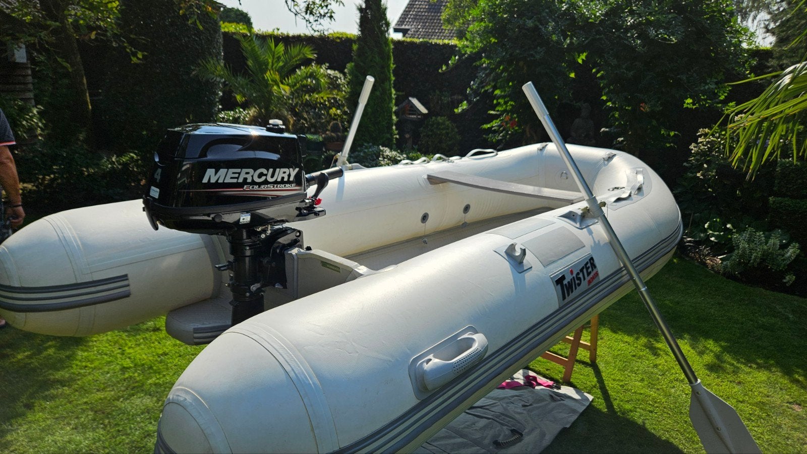 Rubberboot Twister met a merk mercury buitenboord motor, Watersport en Boten, Ophalen