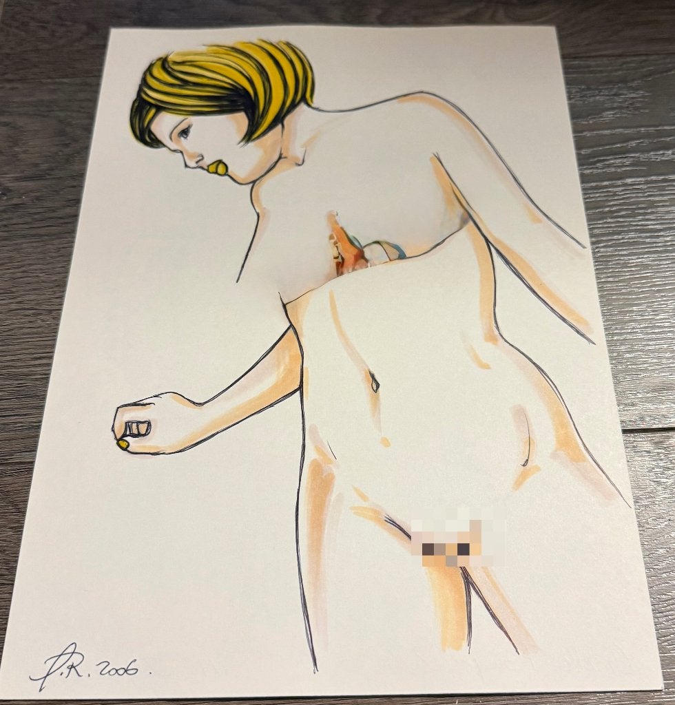 Dessin érotique a4, Envoi, Dessin