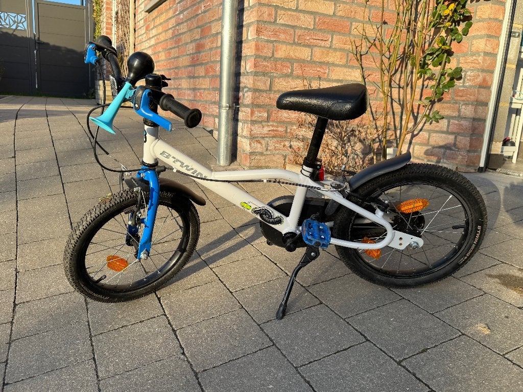 Vélo enfant Decathlon 16 pouces Bleu, Vélos & Vélomoteurs, Frein sur jante, 16 à 20 pouces, Enlèvement, Utilisé