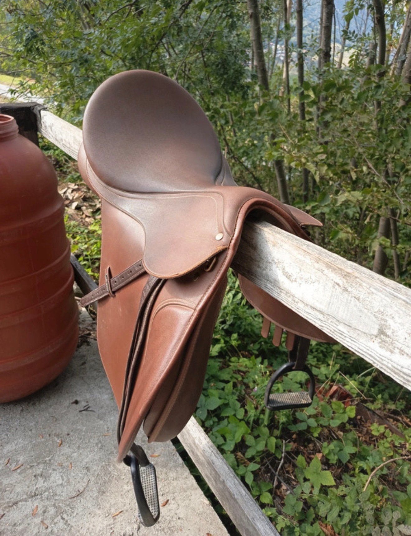 Selle Wintec cair 17,5 pouces marron, Animaux & Accessoires, Enlèvement ou Envoi, Marron, Wintec, Étriers