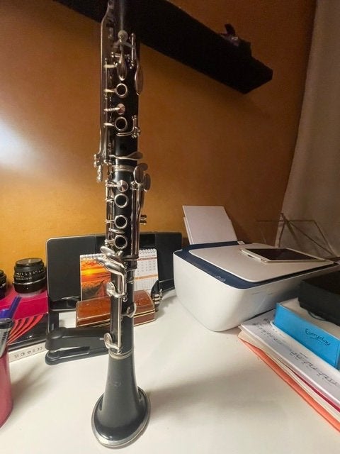 klarinet Noblet Paris, Muziek en Instrumenten, Ophalen of Verzenden, Gebruikt, Hout, Bes-klarinet