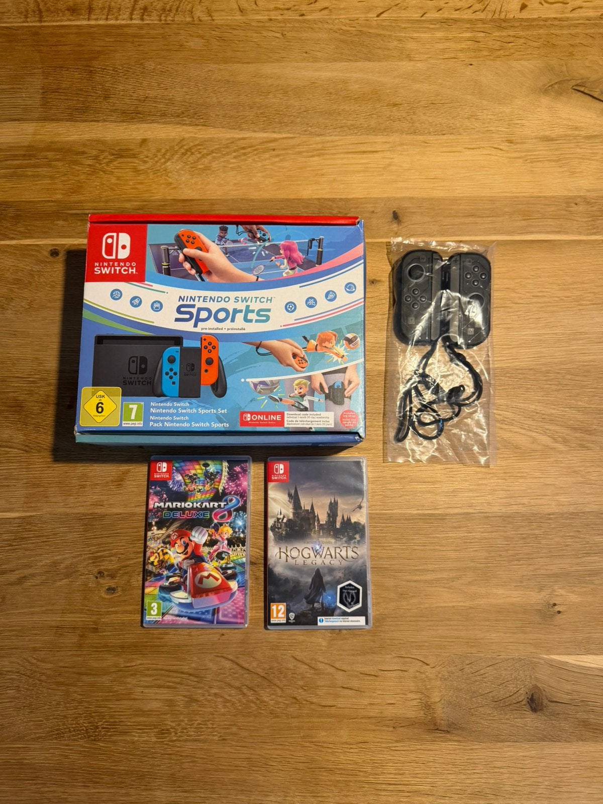 Complete Nintendo Switch set + 2 games + extra controllers, Ophalen of Verzenden, Zo goed als nieuw