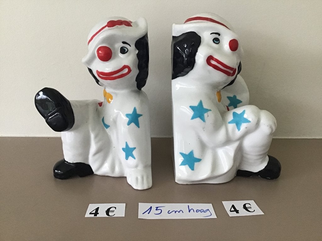 2 serre-livres et/ou figurines de clown à 4€ et autres, Collections, Enlèvement ou Envoi, Comme neuf