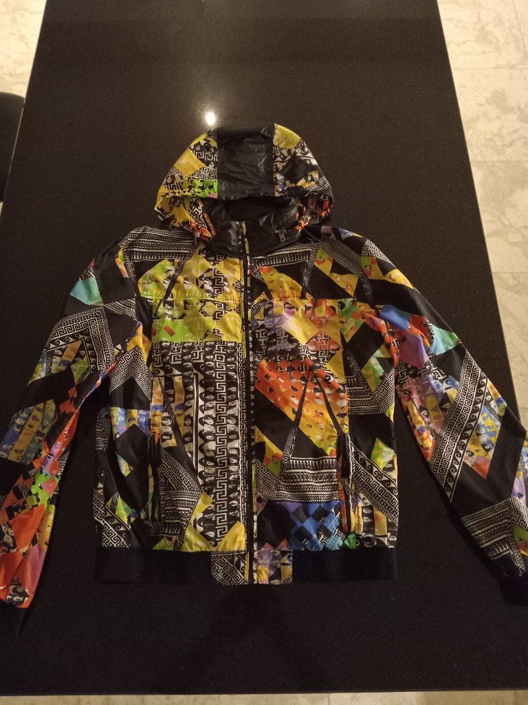 Versace regen jas, Kleding | Heren, Jassen | Zomer, Ophalen, Meerkleurig, Zo goed als nieuw, Maat 46 (S) of kleiner