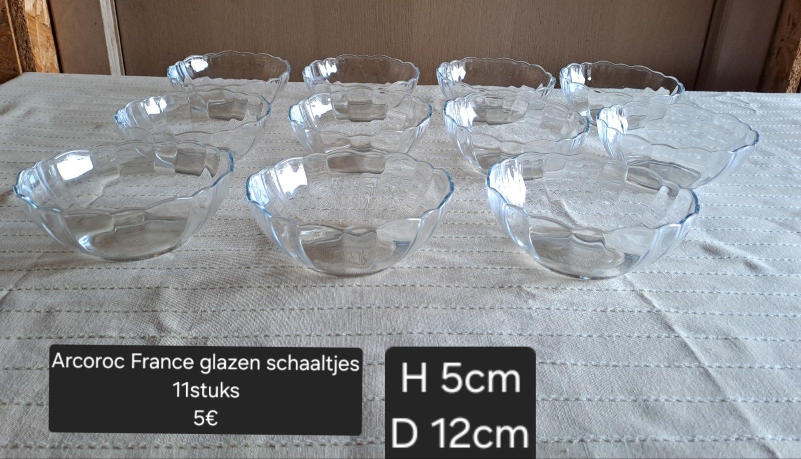 Glazen potjes Arcoroc, Ophalen