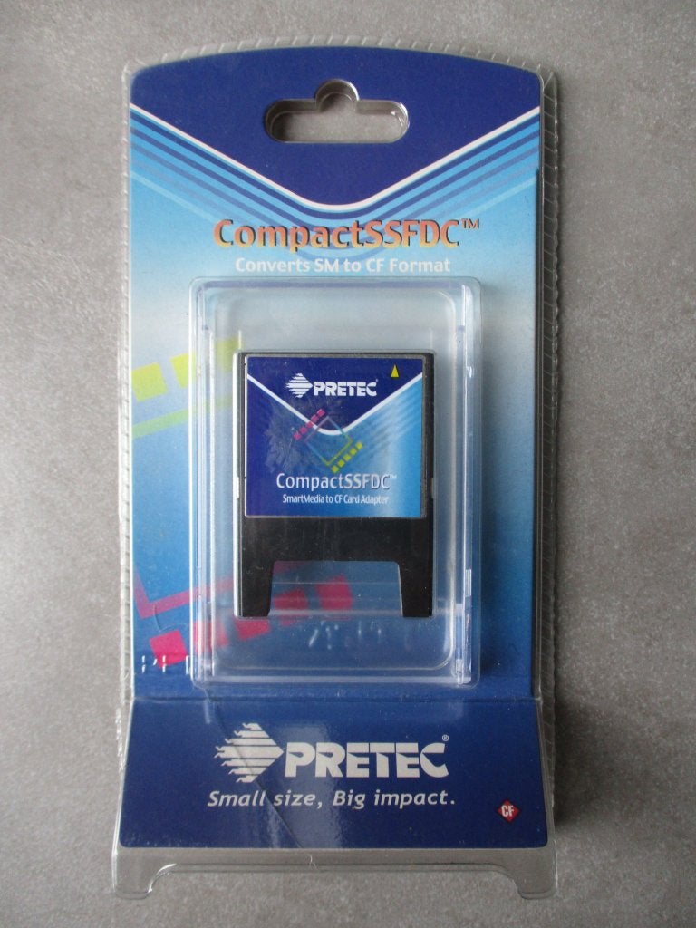 pretec compact ssfdc smart media naar cf card adapter, Audio, Tv en Foto, Foto | Geheugenkaarten, Ophalen of Verzenden, Nieuw