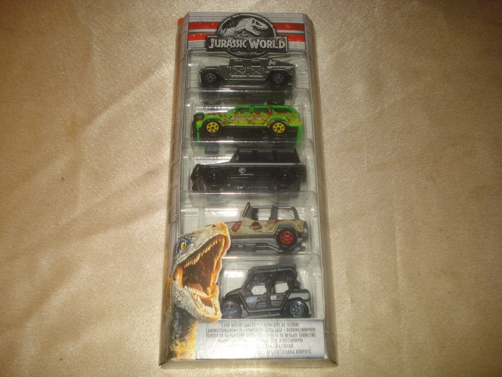 MATCHBOX Jurassic World Coffret de 5 Voitures Neuf, Hobby & Loisirs créatifs, Voitures miniatures | Échelles Autre, Neuf, Voiture