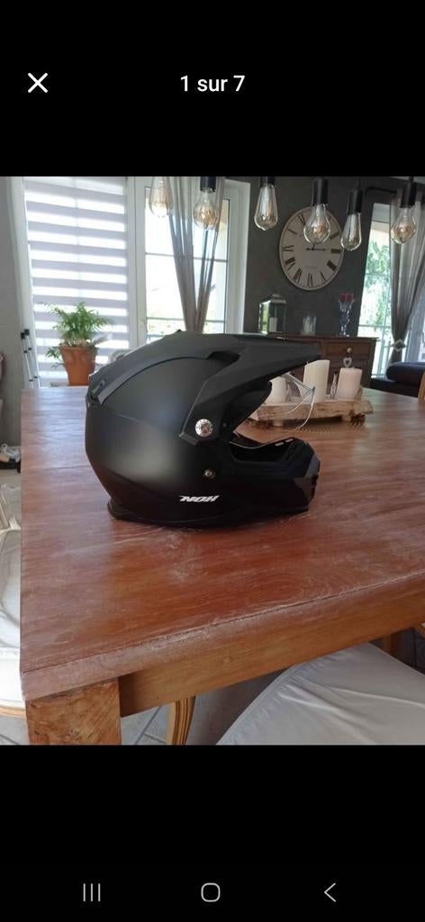 Casque moto porté 2 fois, Vélos & Vélomoteurs, Enlèvement