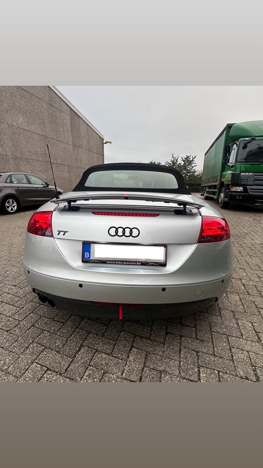 Audi tt 2007 Roadster Cabriolet, Autos, Cuir, Argent ou Gris, Cabriolet, Noir