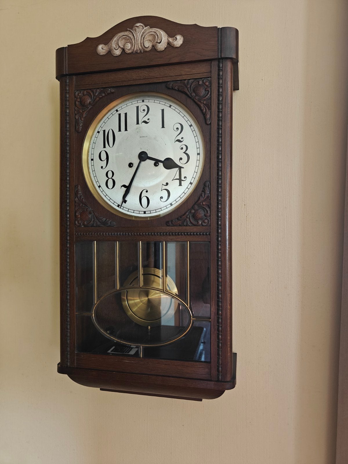 Kienzle wandklok, Antiquités & Art, Antiquités | Horloges, Enlèvement