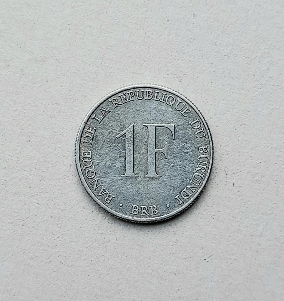 Burundi 1 franc 1980     (941), Postzegels en Munten, Munten | Afrika, Ophalen of Verzenden, Burundi, Losse munt
