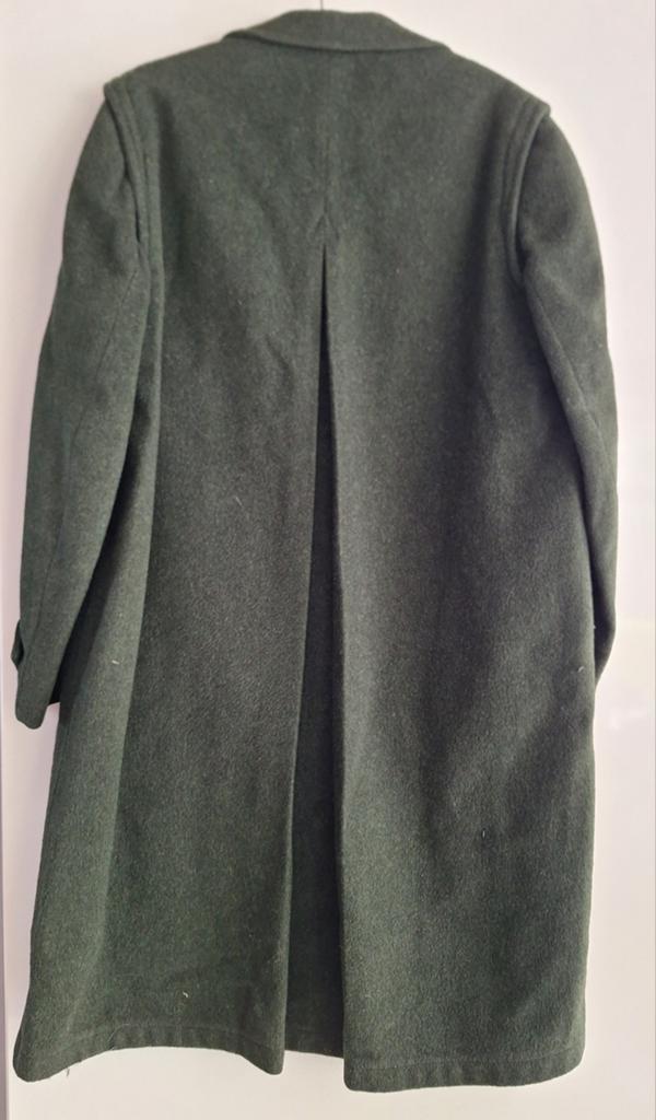 Vintage olijfgroene loden jas, Ophalen of Verzenden, Maat 48/50 (M)