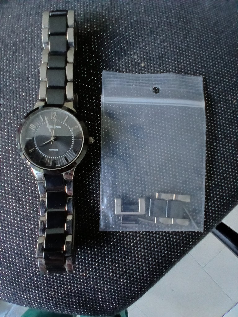 dames horloge RODANIA   €15, Montre-bracelet, Autres marques, Enlèvement ou Envoi, Acier