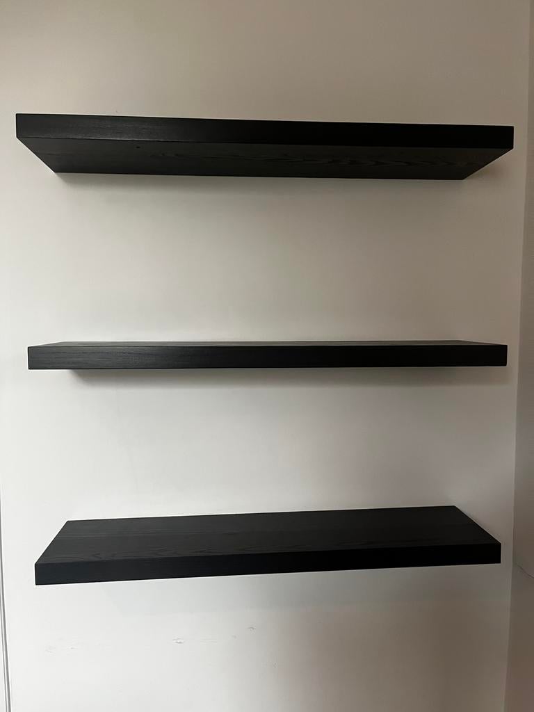 Wandplank Lack bruin/zwart Ikea, Ophalen, Gebruikt