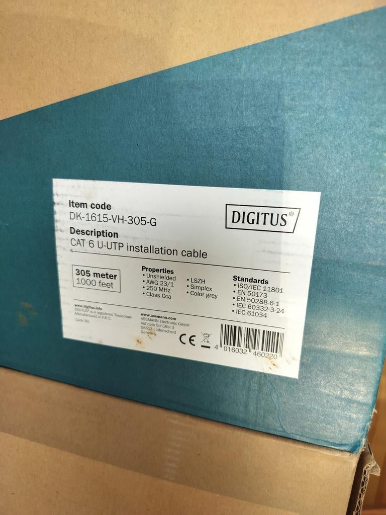 Utp cat6 Rol, Ophalen