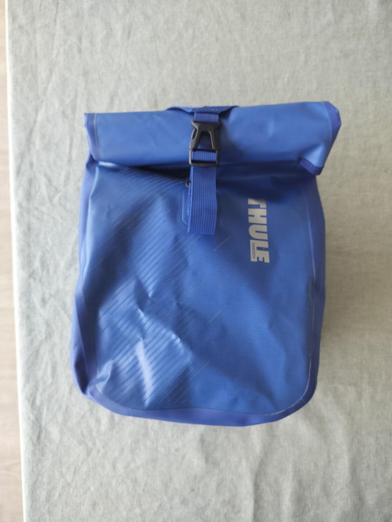 Thule fietstas blauw, Ophalen