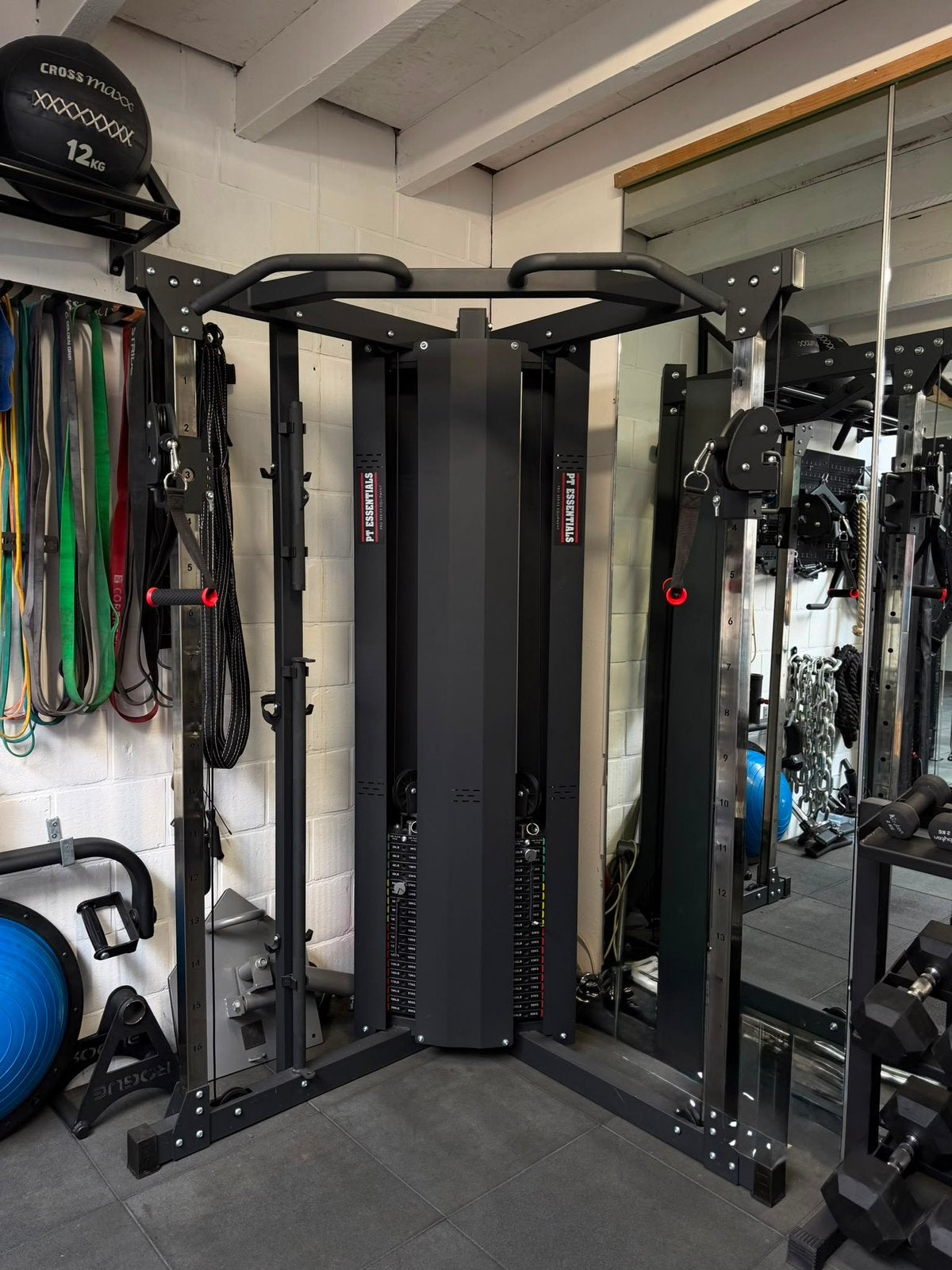 PT Essentials Pro Functional Trainer – 2 x 90 kg Stack, Sport en Fitness, Ophalen, Benen, Krachtstation, Zo goed als nieuw