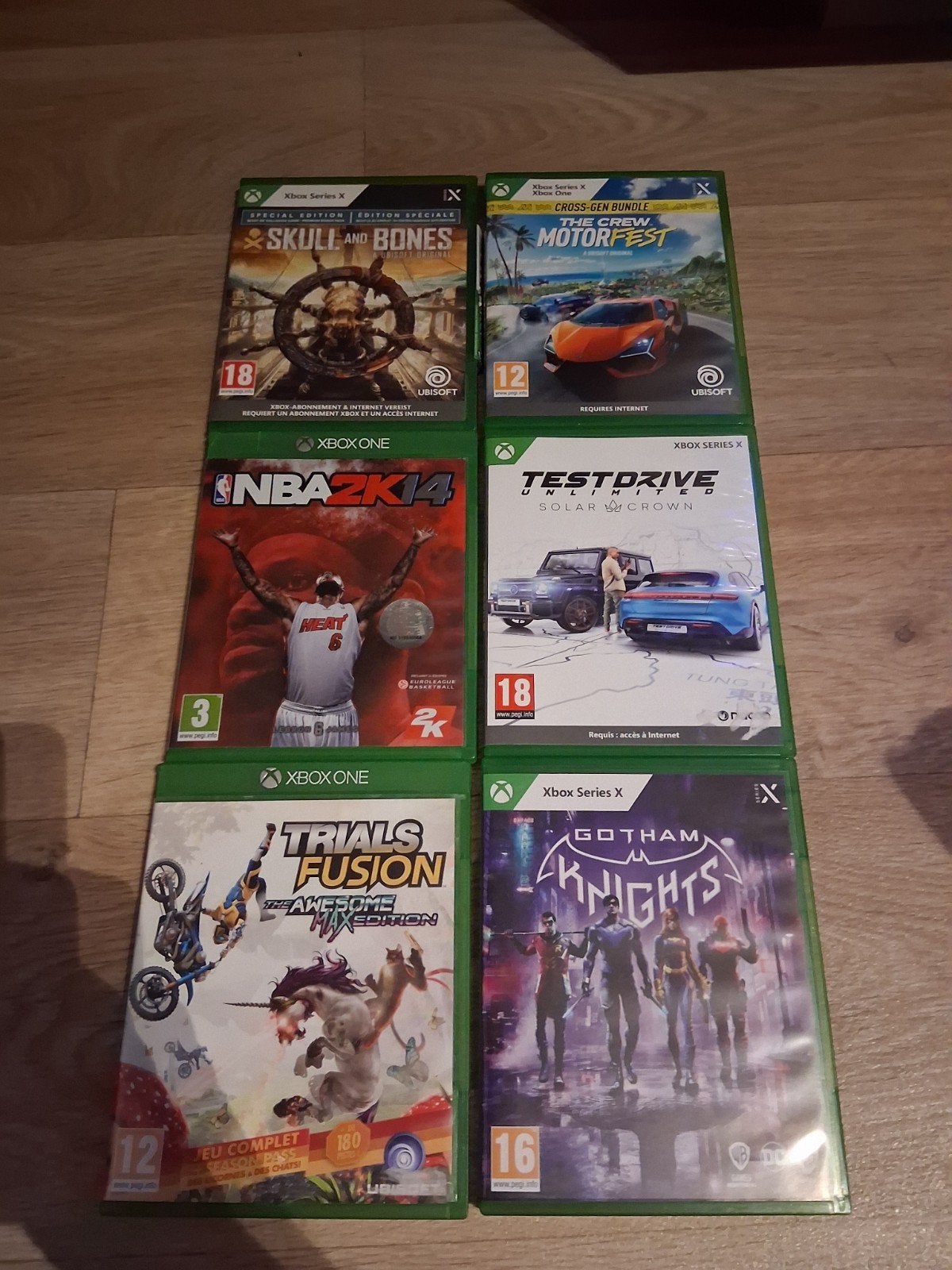 mooi lot van 6 xbox series x/s. xbox one games, Ophalen