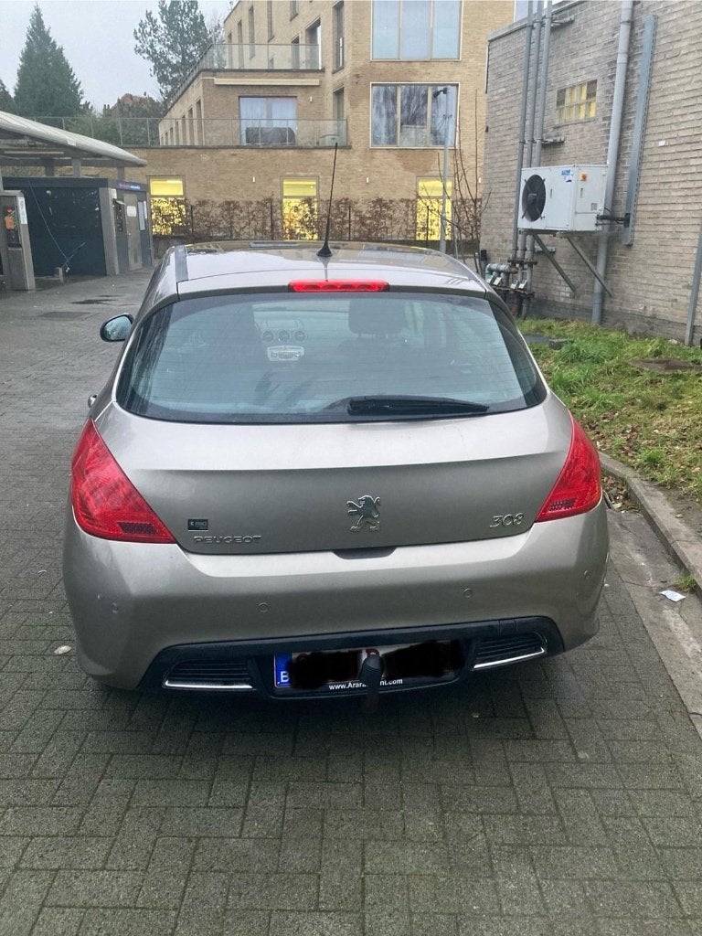 Peugeot 308 te koop, Auto's, Euro 5, Stof, Zwart, 5 zetels