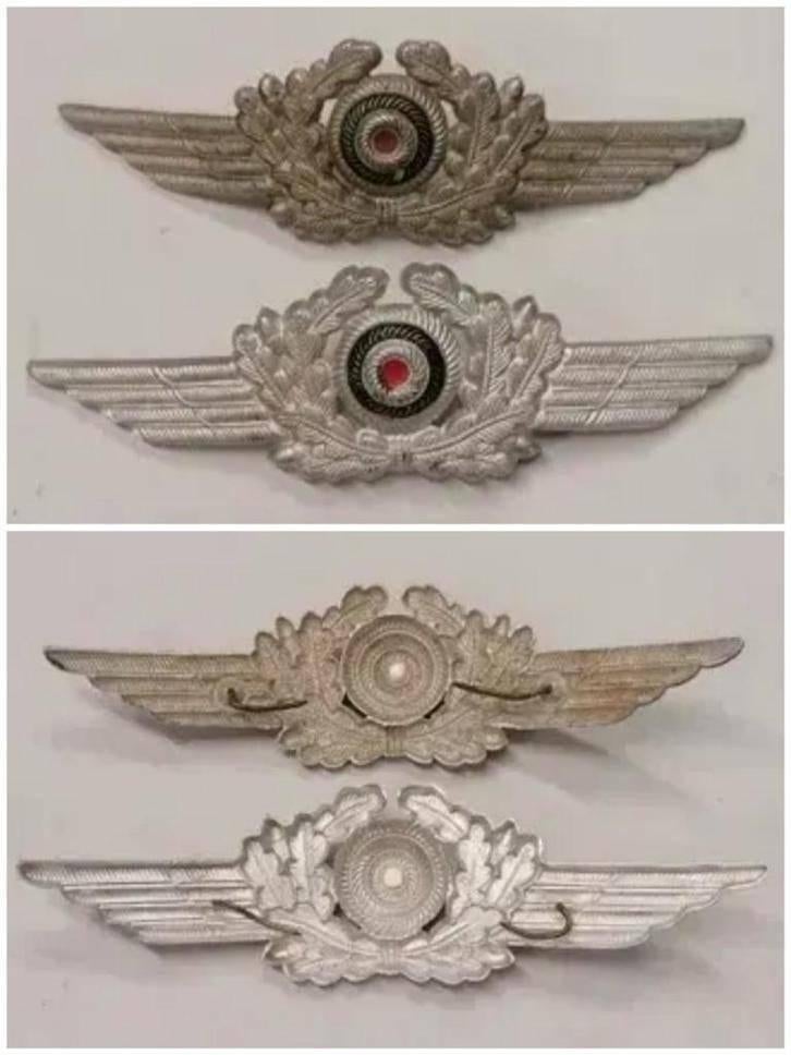 Militaire insignes van de Duitse Luft uit WW2, Verzenden, Luchtmacht, Helm of Baret