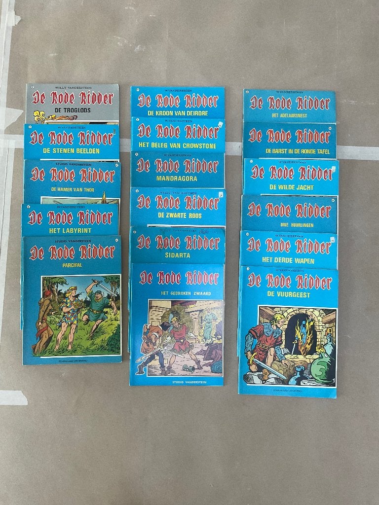 de rode ridder strips, Meerdere stripboeken, Ophalen, Gelezen, Willy Vandersteen