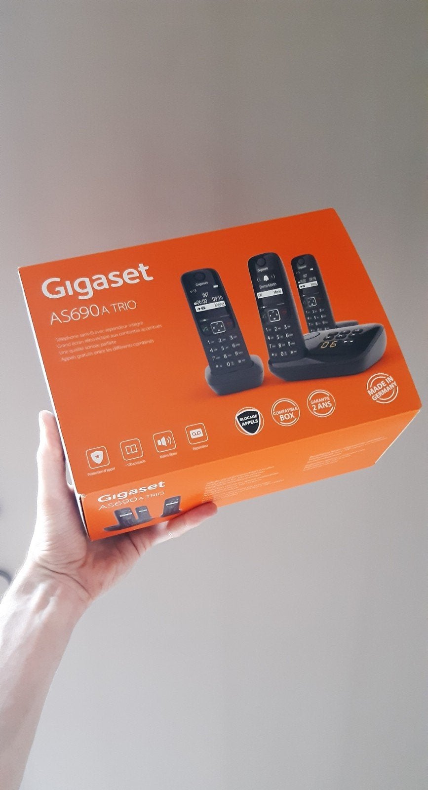 Gigaset AS690A Trio Vaste Telefoonset – NIEUW IN DOOS, Telecommunicatie, Ophalen of Verzenden, Nieuw, 3 handsets