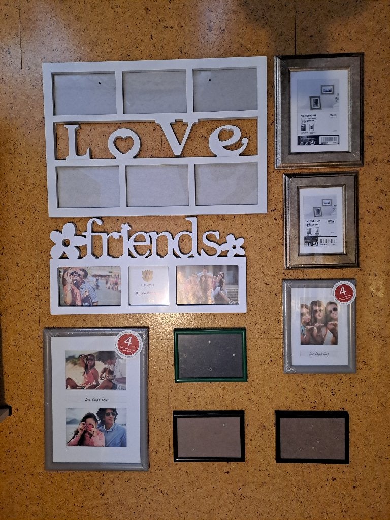 Fotokaders 9 stuks samen, Ophalen, Zo goed als nieuw, Wissellijst