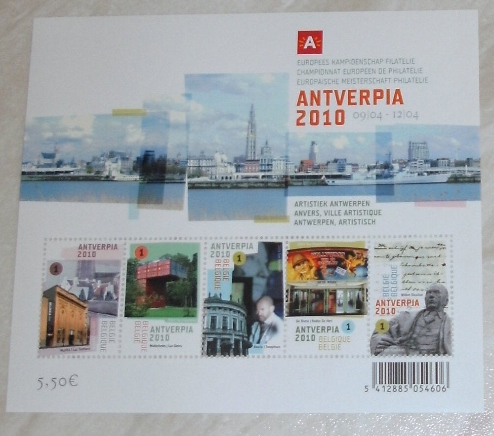 1 blok BL169 antverpia 2010, Sans timbre, Enlèvement ou Envoi, Non oblitéré, Timbre-poste