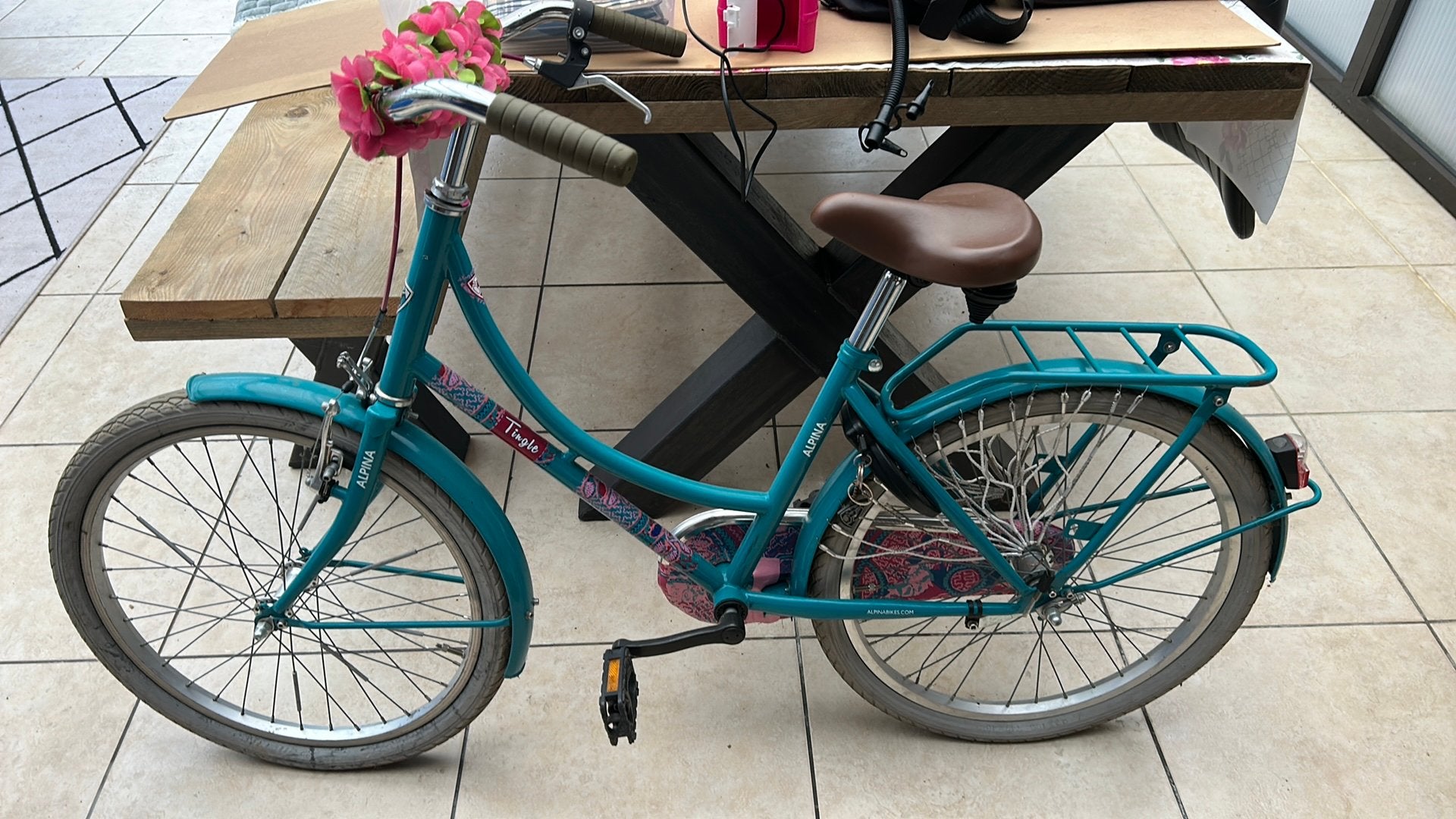 Kinderfiets alpina, Vélos & Vélomoteurs, Enlèvement, Utilisé, 22 pouces