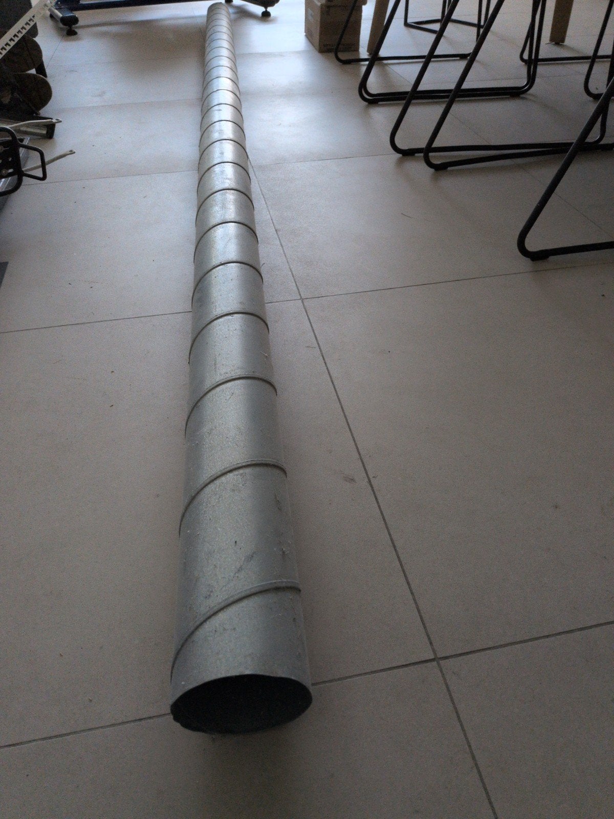 Spiro buis 125, lengte 3m., Ophalen