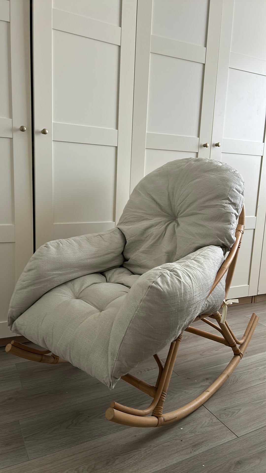 Fauteuil en bois ( balancelle bebe / maman), Maison & Meubles, Enlèvement, Utilisé