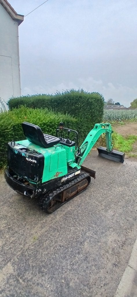 Kubota minigraver kh-007, Ophalen