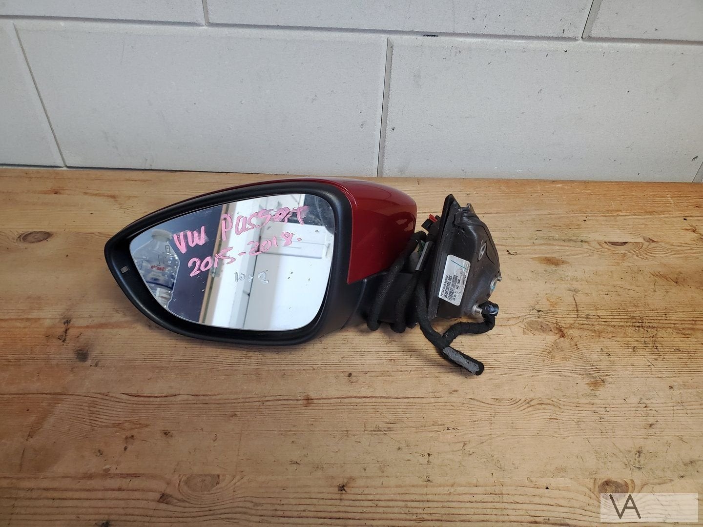VW Passat 2010 - 2015 spiegel links 12 draden dodehoek €99, Gebruikt, -, Volkswagen, -