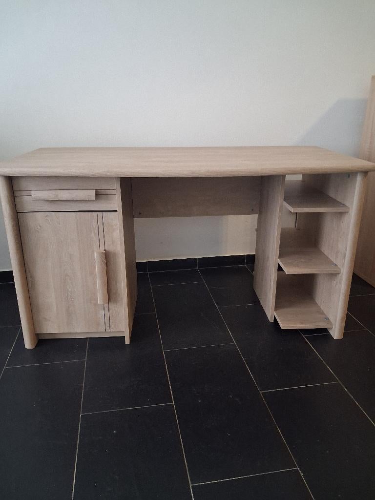 Bureau, Maison & Meubles, Bureaux, Comme neuf, Beige, Enlèvement, 70 cm