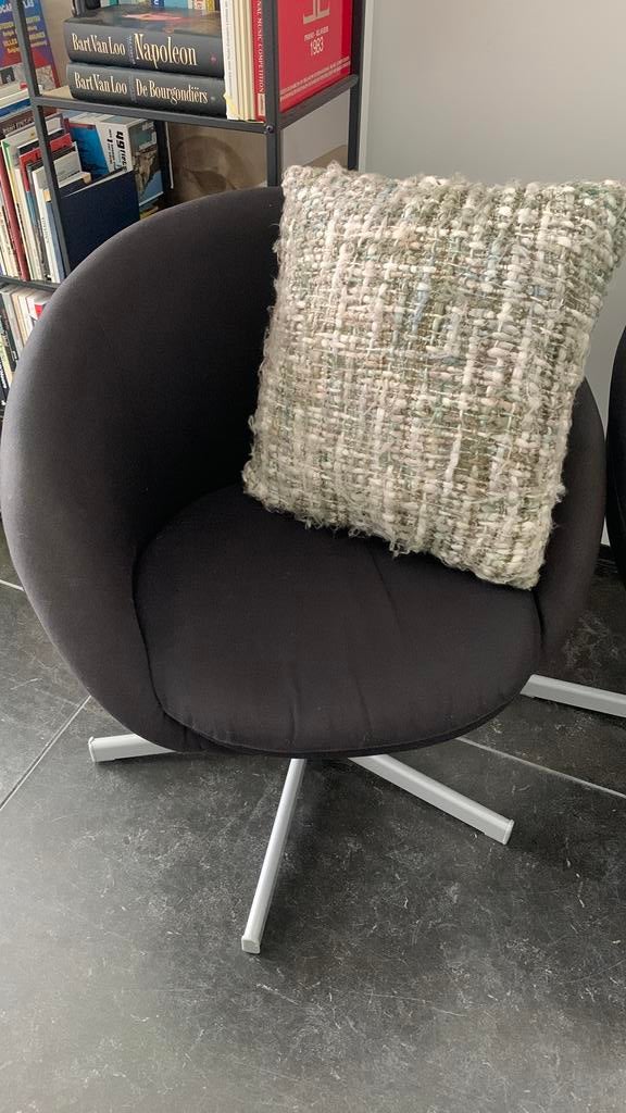Zwarte zetel, Ophalen, Gebruikt, Eenpersoons, Minder dan 75 cm