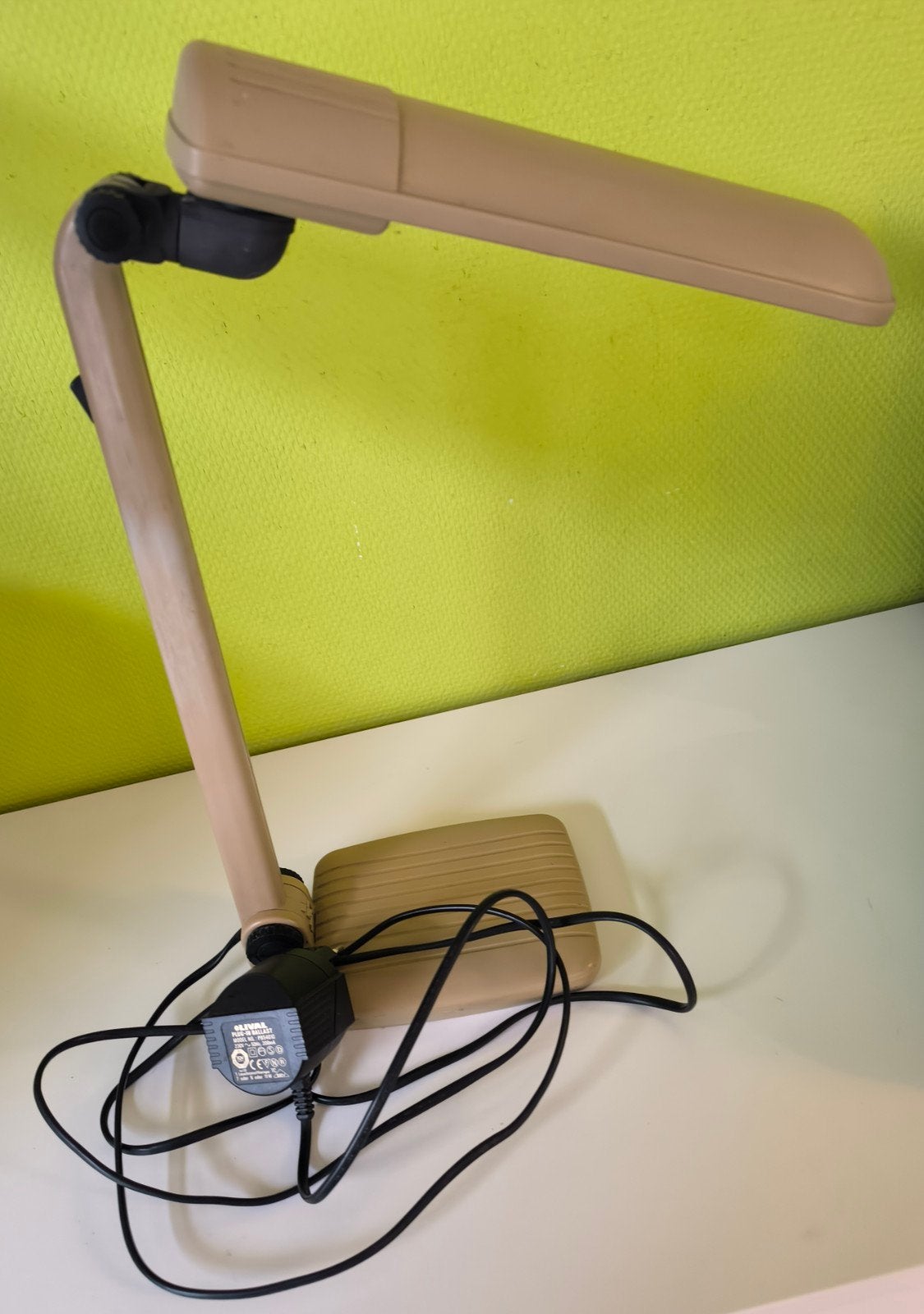 Lampe de bureau vintage « Lival », Maison & Meubles, Beige, Enlèvement ou Envoi, Lampe de bureau, Comme neuf