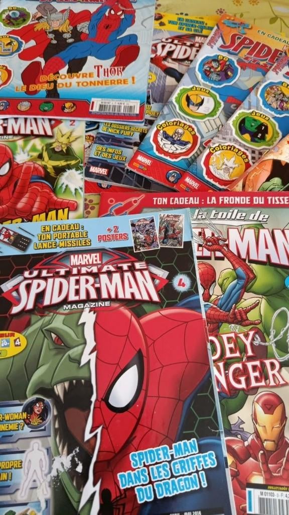 25 Magasines Super Heros, Marvel, Fictie algemeen, Ophalen, Gelezen