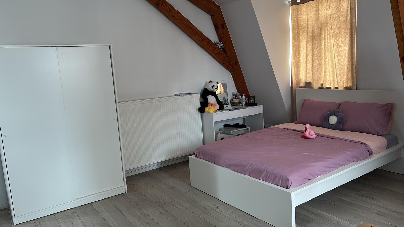 Complete slaapkamer 160x200 met kast en kaptafel, Ophalen, Zo goed als nieuw