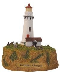 vuurtoren beeldje USA - Oregon - Yaquina Head Lighthouse, Ophalen of Verzenden, Zo goed als nieuw, Schaalmodel