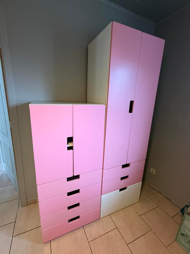 2 kinder kleerkasten ikea, Ophalen, Zo goed als nieuw