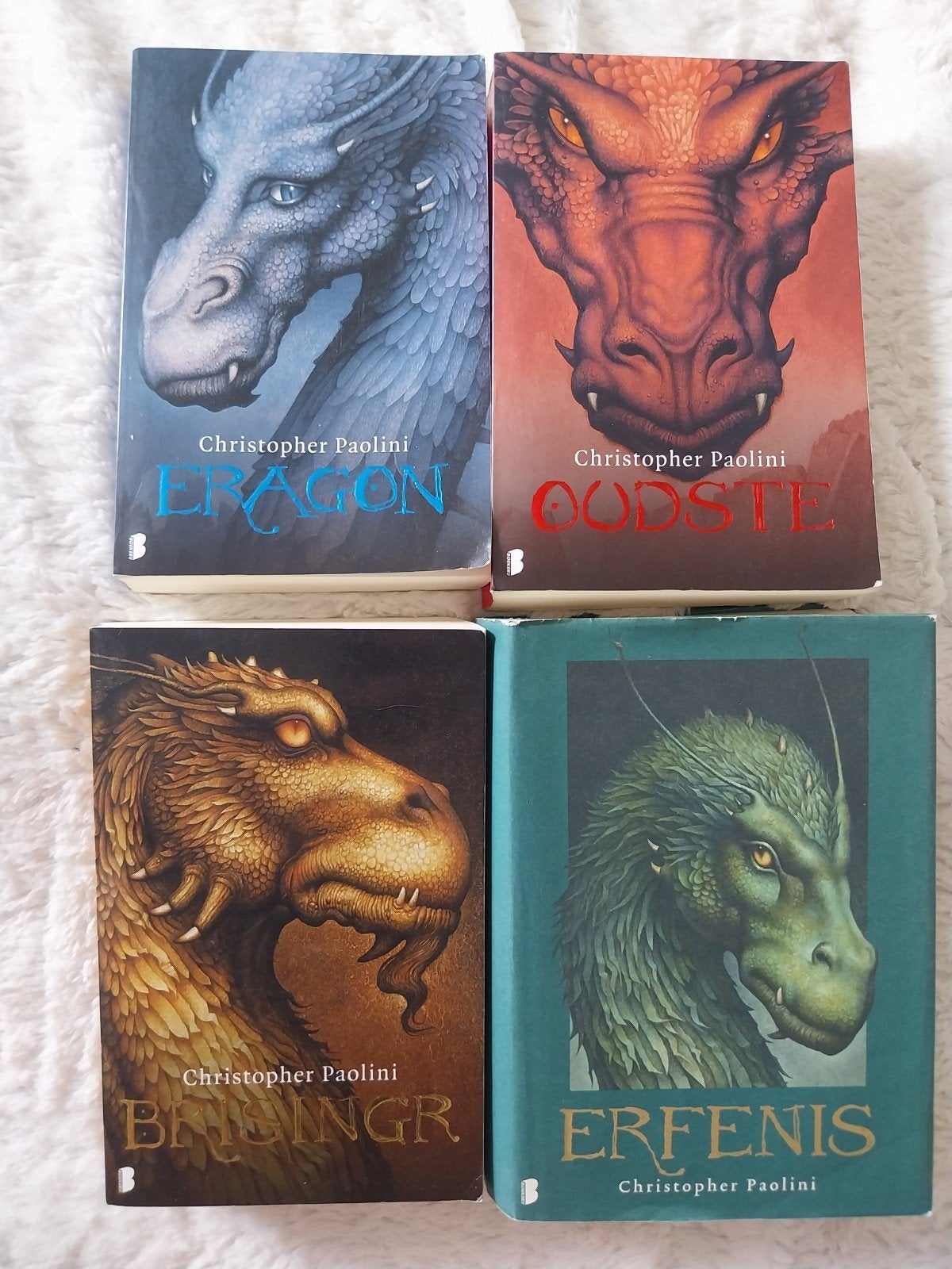 Christopher Paolini - reeks het Erfgoed boek 1 tem 4 NL, Boeken, Ophalen of Verzenden, Christopher Paolini