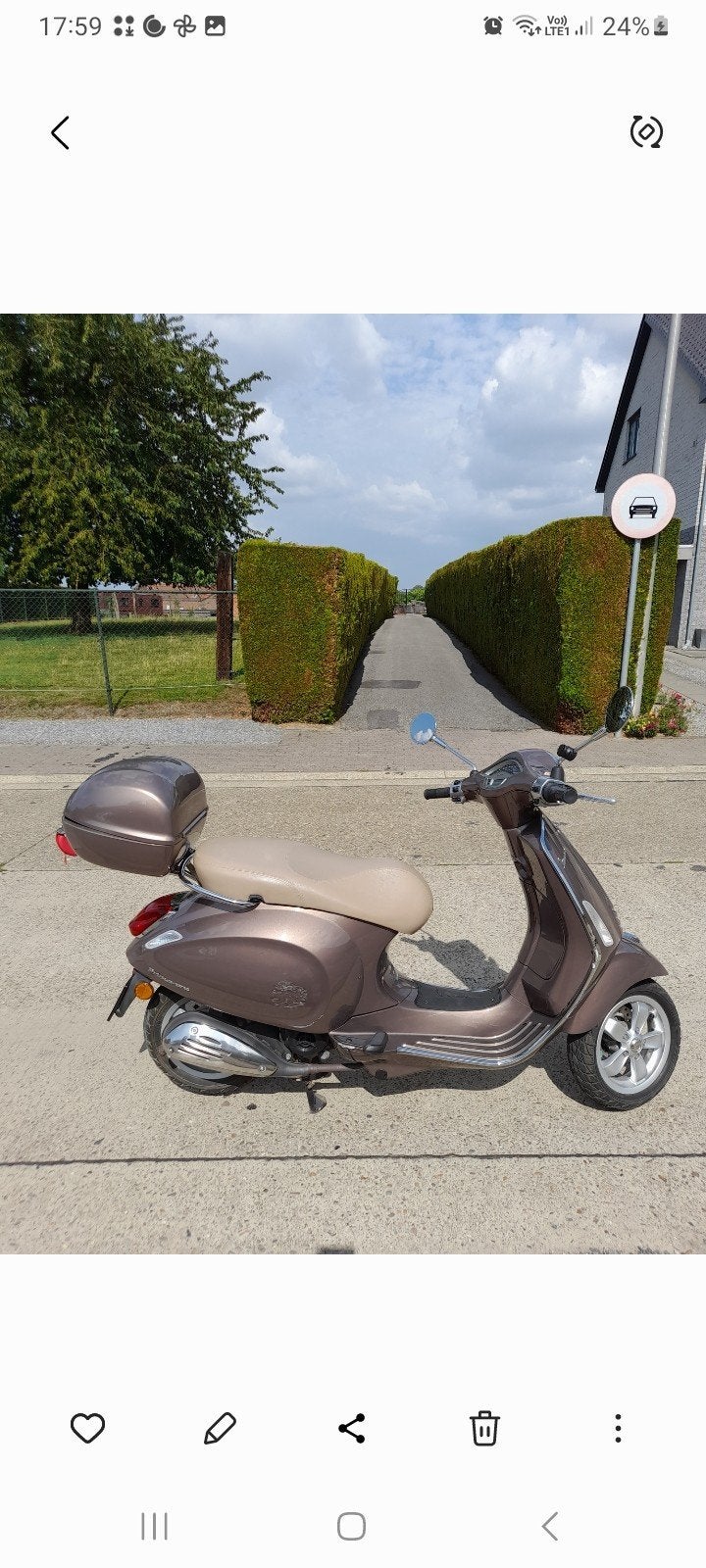 Vespa primavera piaggio, Ophalen